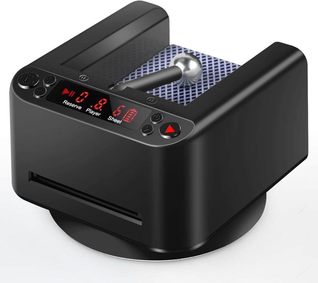 Smart Automatic Card Dealer Machine - 360° Rotating Anti-Cheating Card Dealing Tool